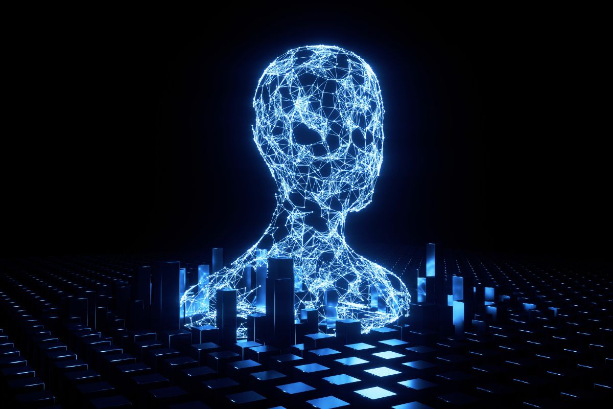 Visual conceptual de inteligencia artificial y automatización estratégica en inversiones de marketing